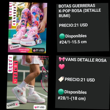 Tenis de niñas - 8/10