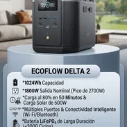 Que esperas para hacerte de esta ECO FLOW DELTA 2 que es una estación de energía portátil de 1024 Wh..!!! Wa.me/+5354260 - Img 56661222