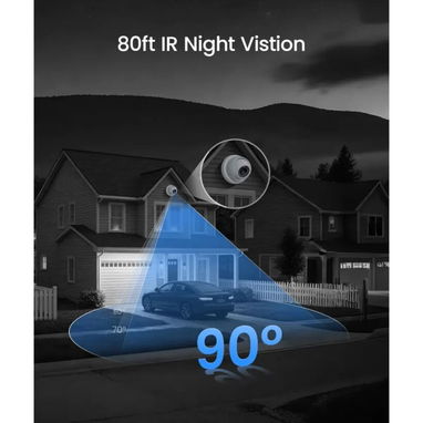 ZOSI Sistema de Cámara de Seguridad para el Hogar H.265+ de 5MP 3K Lite de 8 Canales con Detección AI de Humanos - Img 126438871