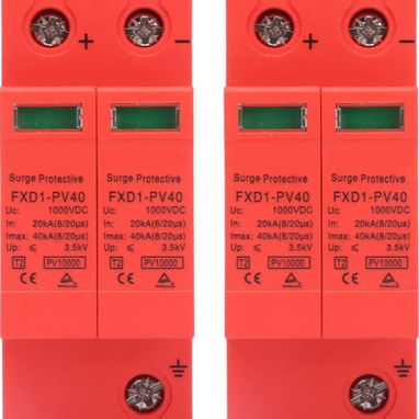 Supresores Pararrayos fotovoltaicos 2P 40KA FXD1 PV40 de DC de los dispositivos de protección del SPD para la seguridad - Img 123699341