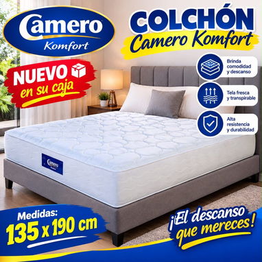 Colchón Camero Konfort , Garantía , Domicilio Sin Costo Adicional , Nuevos 🆕 - 2/2