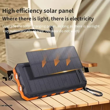 🔋POWER BANK 40,000 mAh – CARGA RÁPIDA, SOLAR Y CON LUZ LED – ¡NUEVA! – GANGA 🔋 - 4/5