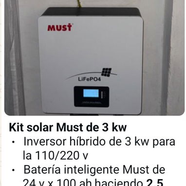 Kit solares con y sin instalación ver datos en las fotos, características y precios - Img 125215474