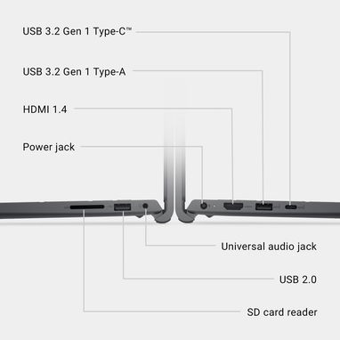 LAPTOP 🎁NUEVA🎁📦CAJA, Dell 15 (DC15250-101), 15.6" FHD IPS, Intel Core 3 100U, 8GB RAM, Graphics, 512GB SSD - 8/10