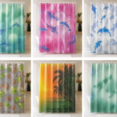 CORTINAS DE BAÑO CON GANCHOS - Img 120743295