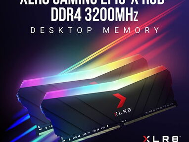 ✅✅70$ Memorias Ram RGB  PNY XLR8 Gaming 16GB (2x8GB) DDR4 DRAM 3200MHz Nuevas selladas - Img main-image