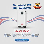 Bateria MUST de 10.24KWh , Escalabilidad en Paralelo , Monitoreo local en vivo , Gestion Inteligente ( BMS ) - Img 57946021