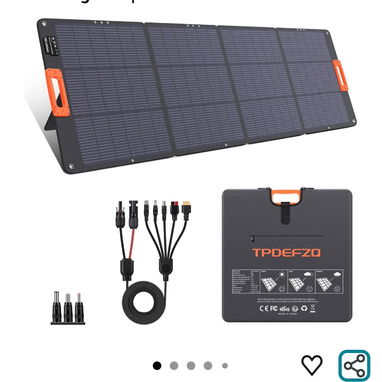 PANEL SOLAR PLEGABLE 200W CON MULTIPLES CONECTORES - 3/3