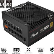 Sellada en caja 190usd Rosewill VMG 1000W 80+ Gold, compatible con ATX 3.0 y 3.1, fuente de alimentación completamente m - Img 56773583