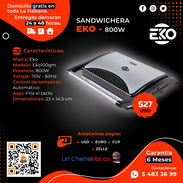 🥐 SUPER OPCIÓN 🥐 SANDWICHERA MARCA EKO #2. ENTREGA GRATIS CON FACTURA Y GARANTÍA. TL 55833699 - Img 52917884