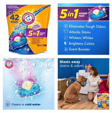 Cápsulas tide, gain y oxi clean para lavar, lo mejor para su cuidado de la ropa - Img 69314212