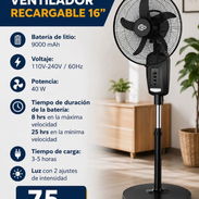 Ventilador Recargable EKO (9000mah🔥)j - Img 57301251