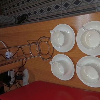 SET DE 4 TAZAS CON ORGANIZADOR VERTICAL VT# - 3/6