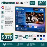 Hisense 50” QLED 4K UHD Smart TV modelo 2025 - Img 55553947
