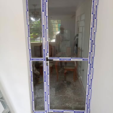 Puertas de marquetería de aluminio con cristal 05 $ - Img 105799395
