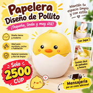 Papelera con Diseño de Pollito - Img 58161399