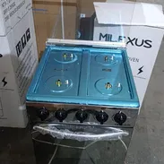 🚧 COCINA DE GAS CON 4 QUEMADORES MILEXUS 20" EN COLOR PLATEADO 🚧 - Img 52697218