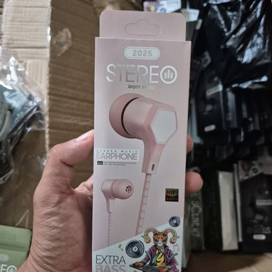 POR CANTIDAD!! Audífonos Estéreo/ Manos Libre/ Cable engomado / Nuevos en Caja - 3/6