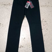 Pantalones de hombre mezclilla nuevos tallas 34 36 38 negro mensajería - Img 58068056