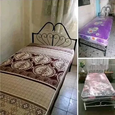 Cama personal con colchón de muelles. Entrega a domicilio sin costo adicional en toda la Habana. - Img 121354294