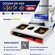 Cocina de Gas de Mesa Desmatt – 3 Quemadores - Img 55410092