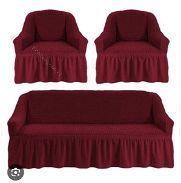 Forro de muebles rojo vino 3-1-1 elastizado universales - Img 46068233
