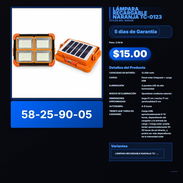 LÁMPARA RECARGABLE NARANJA TC-0123 VPT -0153 - Img 57891971