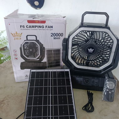 Sé venden ventiladores recargable F6 con panel - 2/2