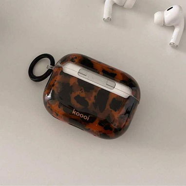 ☎️53544655 🛵 Entrega Disponible ⭐Funda de Silicona para AirPods Pro 2 – Leopardo Ámbar Retro ⭐ - 5/9