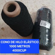 Conos de Hilo Elastico Grande Negros - Img 57025520