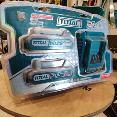 Set de 2 baterias + cargador TOTAL - Img 120148727