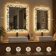 Espejo Moderno luces LED decorativo (c) - Img 57781554