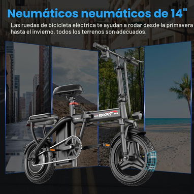 Bicicleta electrica plegable ASKGO - 6/7