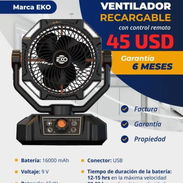 Ventilador recargable con garantía y 45 USD contactar al 55353608 - Img 55484607