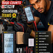 🔥⚡ ¡MÚLTIMETRO ANENG 681! ⚡🔥 🧰 EL COMPAÑERO IDEAL PARA ELECTRICISTAS Y TÉCNICOS ✅ 6000 COUNTS ✅ True RMS ✅ Rango auto - Img 57197468