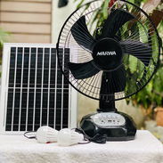 Ventilador recargable con bateria de litio y panel solar grande por solo 40 usd - Img 55402561