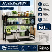 Platero escurridor para fregaderos dobles - Img 55841101