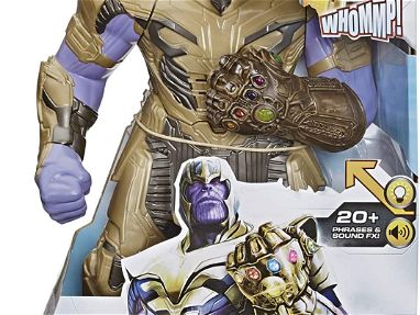 SI Avengers - Muñeco Marvel Avengers Endgame: Thanos Puño Poderoso +20 Frases y Sonidos con Luces, Nuevo en Caja - Img 32787648