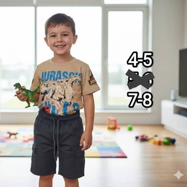 Conjuntos de pulovers y shorts para niños - 4/10