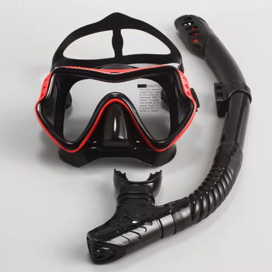 Careta y snorkel de buceo de visor panorámico cristal templado - Img 123961922
