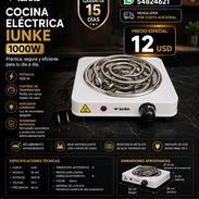 COCINA ELÉCTRICA IUNKE 1000 W Nuevas en Caja - Img 55943253