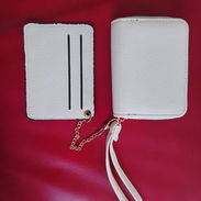 Monedero beige con su tarjetero - Img 56391263