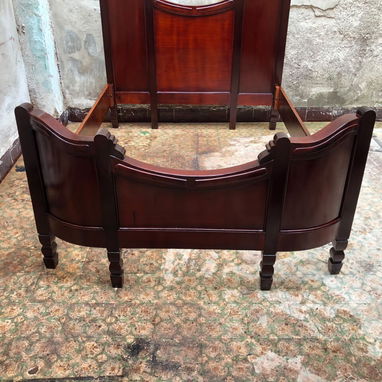 ⚜️ Cama imperial antigua restaurada • Entrega incluida 🚛 - 4/5