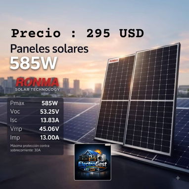 PANELES SOLARES 585, 590 y 630 W - 2/3