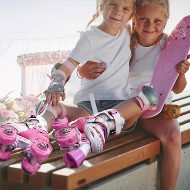 Patines Infantiles 4 Ruedas – Ajustables y Seguros  Talla M 19.8cm - 22.4cm - Img 122561228