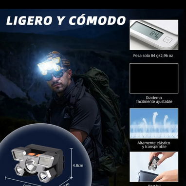 Lámpara de Cabezas Recargable - Img 116906693