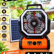 Ventilador recargable f6 con panel solar - Img 57708875