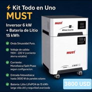 Kit todo en uno Must 6 KW + 15 Kwh de respaldo. - Img 56616906