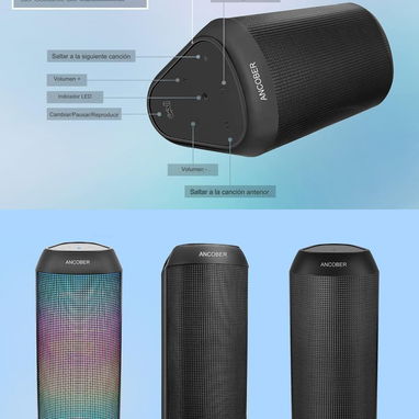 Altavoz Bluetooth Portátil LED - 2/2