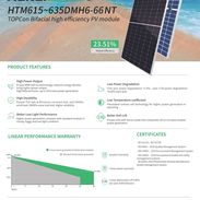 Panel solar bifacial 635 w marca Haitai Solar - Img 58325057